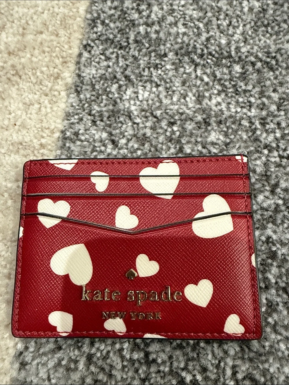 kate spade New York Red Heart Card Case